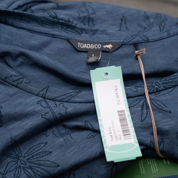 New! Toad&Co. Cue Wrap Dress. Size L. Eco friendly and Sustainable. - Picture 13 of 13